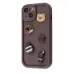 Чохол накладка Pretty Things iPhone 13 Коричнева/Пончик