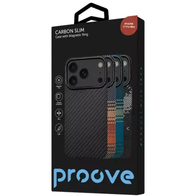 Чехол накладка Proove Carbon Slim MagSafe iPhone 17 Pro Max Starfield