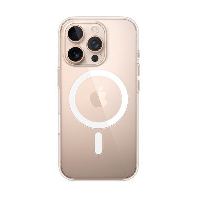 Чехол накладка Clear MagSafe iPhone 16 Pro Прозрачная