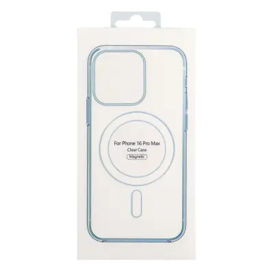 Чехол накладка Clear MagSafe iPhone 16 Pro Max Прозрачная