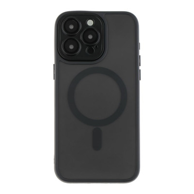 Чохол накладка Magnetic Matte Camera lens MagSafe iPhone 13 Чорна