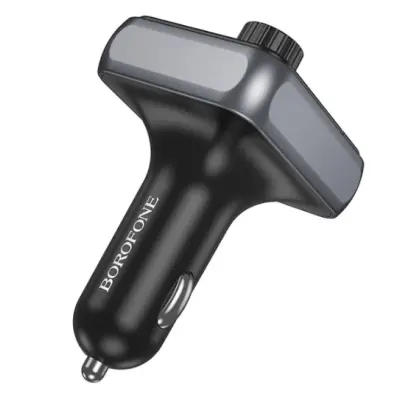 FM Трансмітер Borofone BC43 BC50 PD20W+QC3.0 18W BT 5.4 Black, Чорний