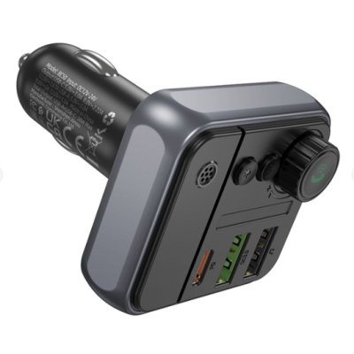 FM модулятор Borofone BC43 BC50 PD20W+QC3.0 18W BT 5.4 Black, Чёрный