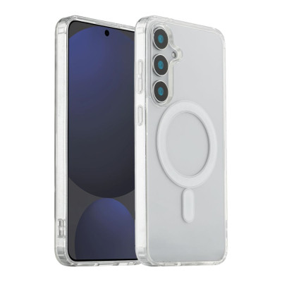 Чехол накладка Clear MagSafe Samsung S721 (S24 FE) Прозрачная