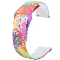 Ремешок Apple Watch 42мм Принт Силикон Акварель