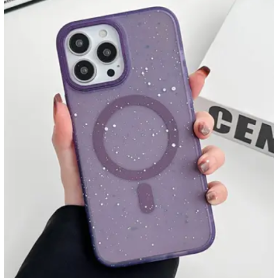 Чехол накладка GROSH MagSafe iPhone 12/12 Pro Фиолетовая