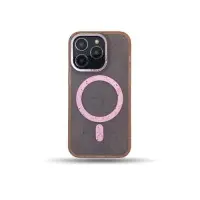 Чехол накладка GROSH MagSafe iPhone 13 Розовая