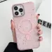 Чехол накладка GROSH MagSafe iPhone 13 Розовая