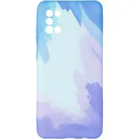 Чехол накладка Watercolor Samsung A315 (A31) Синяя