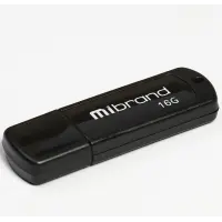 USB 16Gb Mibrand Grizzly USB 2.0  Black, Черный