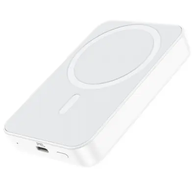 Універсальна мобільна батарея Повербанк Borofone BJ25 Reach PD20W magnetic wireless fast charging 8000mAh біла, white