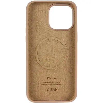 Чехол Накладка HC MagSafe Logo (AA) iPhone 13 Pro Бежевая (Desert Gold)