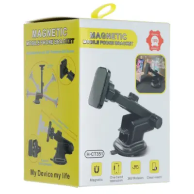 Автодержатель Magnetic CT351 Black, Черный