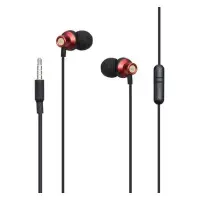Провідні вакуумні навушники-гарнітура XO EP15 Red, червоний Провідні вакуумні навушники-гарнітура XO EP15 Red, червоний