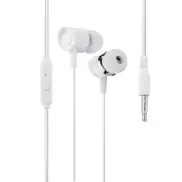 Провідні вакуумні навушники-гарнітура XO EP20 White, білий Провідні вакуумні навушники-гарнітура XO EP20 White, білий