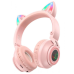 Безпровідні навушники Borofone BO18 Cat Pink, Рожеві