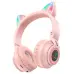 Беспроводные наушники Borofone BO18 Cat Pink, Розовые