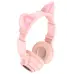Беспроводные наушники Borofone BO18 Cat Pink, Розовые Беспроводные наушники Borofone BO18 Cat Pink, Розовые