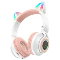 Безпровідні навушники Borofone BO18 Cat White, Білі Безпровідні навушники Borofone BO18 Cat White, Білі