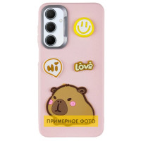 Чехол накладка Leather Toys Xiaomi Redmi 14C/ Poco C75 Capybara Розовая Чехол накладка Leather Toys Xiaomi Redmi 14C/ Poco C75 Capybara Розовая