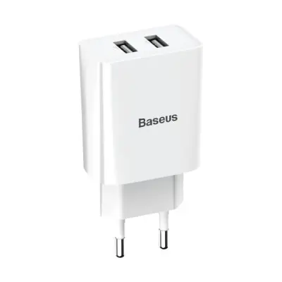 Мережевий зарядний пристрій  Baseus Speed Mini Dual U 10.5W Білий