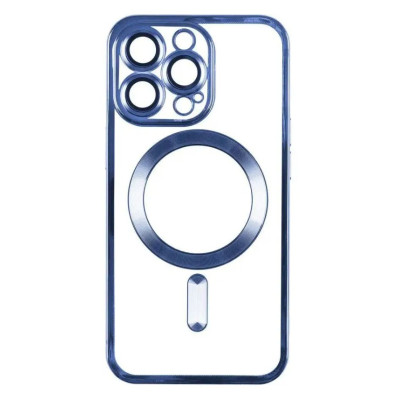 Чехол Накладка Metal Matte MagSafe iPhone 13 Pro Blue Titanium