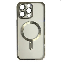 Чехол Накладка Metal Matte MagSafe iPhone 13 Pro Max Natural Titanium