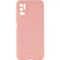 Чехол накладка Molan Smooth Xiaomi Redmi Note 10 5G/Poco M3 pro Розовая