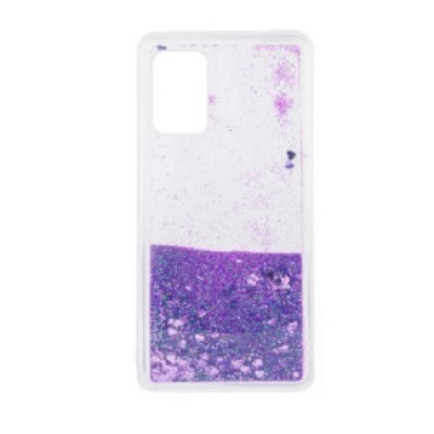 Накладка Liquid Серця Samsung N960 (Note 9) Фиолетовая