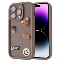 Чохол накладка Pretty Things iPhone 13 Pro Коричнева/Baby Чохол накладка Pretty Things iPhone 13 Pro Коричнева/Baby