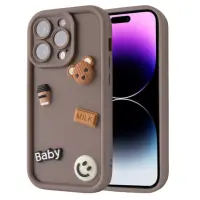 Чехол накладка Pretty Things iPhone 13 Pro Коричневая/Baby