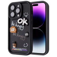 Чехол накладка Pretty Things iPhone 13 Pro Черная/ОК Чехол накладка Pretty Things iPhone 13 Pro Черная/ОК