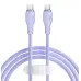 Кабель дата Baseus Pudding Type-C to Type-C 100w 1.2м Фіолетовий
