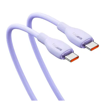 Кабель дата Baseus Pudding Type-C to Type-C 100w 1.2м Фіолетовий
