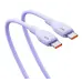 Кабель дата Baseus Pudding Type-C to Type-C 100w 1.2м Фіолетовий