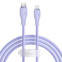 Кабель дата Baseus Pudding Type-C to Lightning 2.4A 1.2м Фіолетовий Кабель дата Baseus Pudding Type-C to Lightning 2.4A 1.2м Фіолетовий