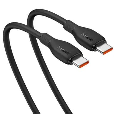 Кабель дата Baseus Pudding Type-C to Type-C 100w 1.2м Чорний
