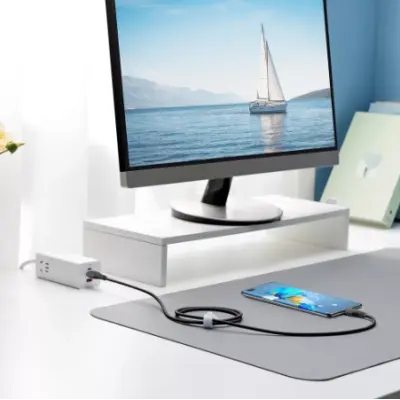 Кабель дата Baseus Pudding Type-C to Type-C 100w 1.2м Чорний