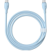 Кабель дата Baseus Pudding Type-C to Type-C 100w 1.2м Синій