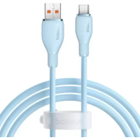 Кабель дата Baseus Pudding USB-A to Type-C 100W 1.2м Синій Кабель дата Baseus Pudding USB-A to Type-C 100W 1.2м Синій
