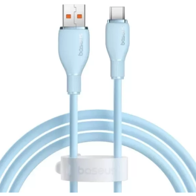Кабель дата Baseus Pudding USB-A to Type-C 100W 1.2м Синий