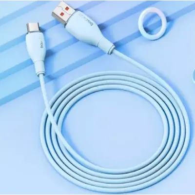 Кабель дата Baseus Pudding USB-A to Type-C 100W 1.2м Синий