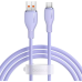Кабель дата Baseus Pudding USB-A - Type-C 100W 1.2м Фіолетовий