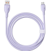 Кабель дата Baseus Pudding USB-A - Type-C 100W 1.2м Фіолетовий
