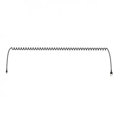 Кабель дата Colorway USB Type A - Lightning 0.35-1,5м Чорний (spiral)