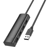 USB хаб Hoco HB41 4in1 Чорний