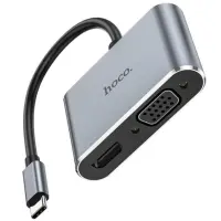 Перехідник Hoco HB29 Easy-lead Type-C to HDMI-VGA