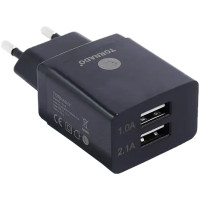 Сетевое зарядное устройство Tornado TD-12 + кабель Type-C Black, Черный Сетевое зарядное устройство Tornado TD-12 + кабель Type-C Black, Черный