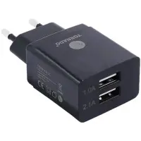 Сетевое зарядное устройство Tornado TD-12 + кабель Type-C Black, Черный