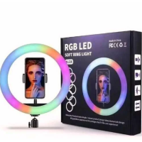 Кольцевая лампа для селфи MJ-26 26см RGB Кольцевая лампа для селфи MJ-26 26см RGB